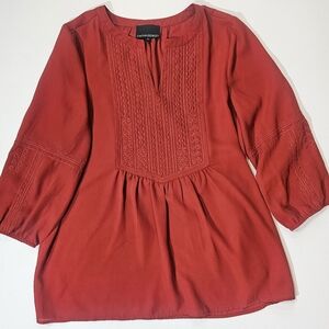 Cynthia Rowley Tunic Blouse Womens Size Medium‎ Red